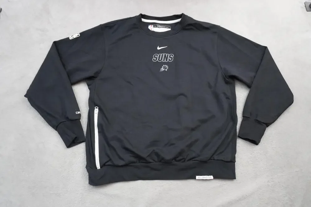 Nike Phoenix Suns Standard Issue Dri-FIT NBA Crewneck Sweatshirt Men's L Black